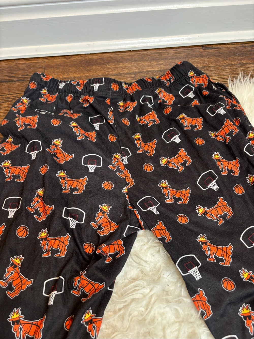 GOAT Youth XL Pajama Pants Basketball Goat Print Lounge Sleepwear Boys EUC - Picture 14 of 15